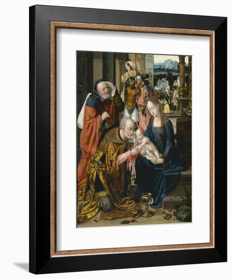 The Adoration of the Kings-Joos Van Cleve-Framed Giclee Print