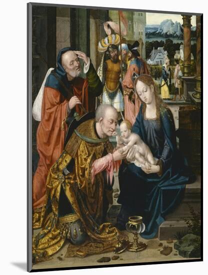 The Adoration of the Kings-Joos Van Cleve-Mounted Giclee Print