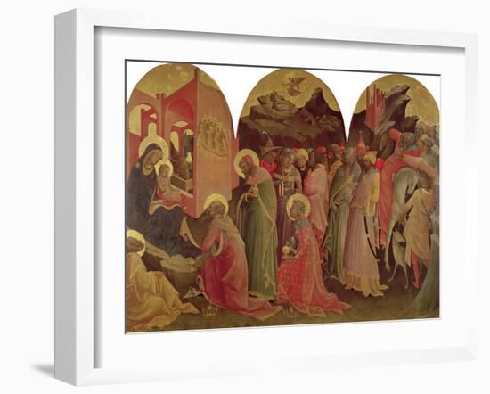 The Adoration of the Magi, 1422-Lorenzo Monaco-Framed Giclee Print