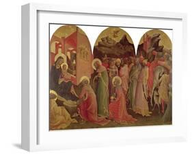 The Adoration of the Magi, 1422-Lorenzo Monaco-Framed Giclee Print