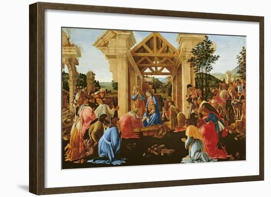 The Adoration of the Magi, 1481-82-Sandro Botticelli-Framed Giclee Print