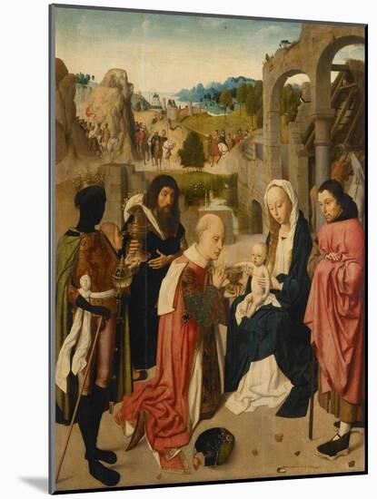 The Adoration of the Magi, 1490-Jans Geertgen tot Sint-Mounted Giclee Print