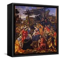 The Adoration of the Magi, 1496-Filippino Lippi-Framed Stretched Canvas