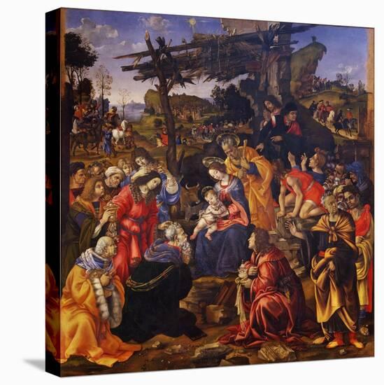 The Adoration of the Magi, 1496-Filippino Lippi-Stretched Canvas