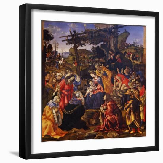 The Adoration of the Magi, 1496-Filippino Lippi-Framed Giclee Print