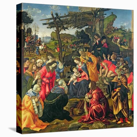 The Adoration of the Magi, 1496-Filippino Lippi-Stretched Canvas