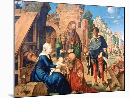 The Adoration of the Magi, 1504-Albrecht Durer-Mounted Giclee Print