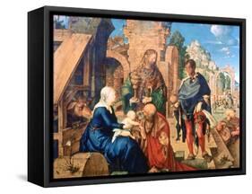 The Adoration of the Magi, 1504-Albrecht Durer-Framed Stretched Canvas