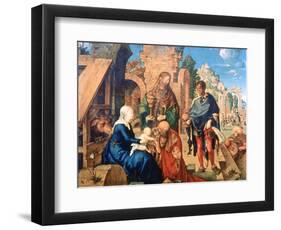 The Adoration of the Magi, 1504-Albrecht Durer-Framed Premium Giclee Print