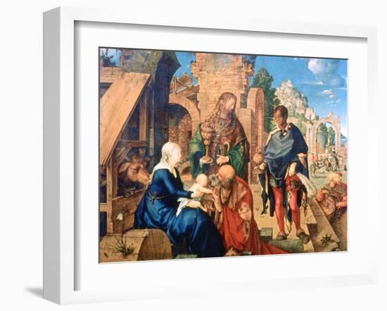 The Adoration of the Magi, 1504-Albrecht Durer-Framed Giclee Print