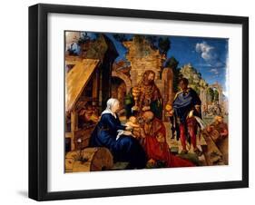 The Adoration of the Magi, 1504-Albrecht Dürer-Framed Giclee Print