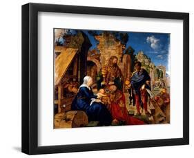 The Adoration of the Magi, 1504-Albrecht Dürer-Framed Giclee Print