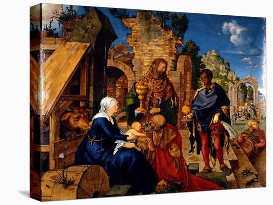 The Adoration of the Magi, 1504-Albrecht Dürer-Stretched Canvas