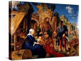 The Adoration of the Magi, 1504-Albrecht Dürer-Stretched Canvas