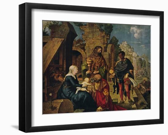 'The Adoration of the Magi', 1504-Albrecht Durer-Framed Giclee Print