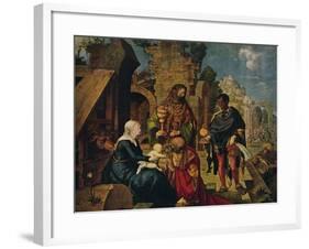 'The Adoration of the Magi', 1504-Albrecht Durer-Framed Giclee Print