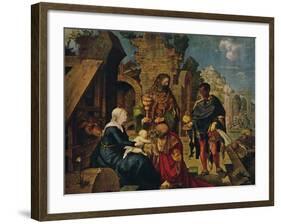 'The Adoration of the Magi', 1504-Albrecht Durer-Framed Giclee Print