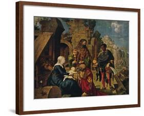 'The Adoration of the Magi', 1504-Albrecht Durer-Framed Giclee Print