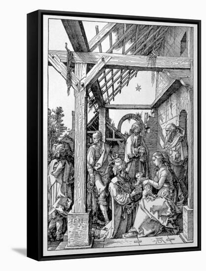 The Adoration of the Magi, 1511-Albrecht Dürer-Framed Stretched Canvas