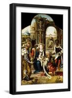 The Adoration of the Magi, 1530-Pieter Coecke van Aelst-Framed Giclee Print