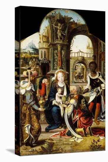 The Adoration of the Magi, 1530-Pieter Coecke van Aelst-Stretched Canvas