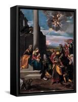 The Adoration of the Magi, 1575-1580-Ippolito Scarsellino-Framed Stretched Canvas