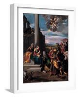 The Adoration of the Magi, 1575-1580-Ippolito Scarsellino-Framed Giclee Print