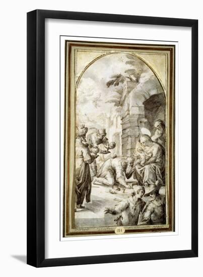 The Adoration of the Magi, 1597-Caspar Fraisinger-Framed Giclee Print