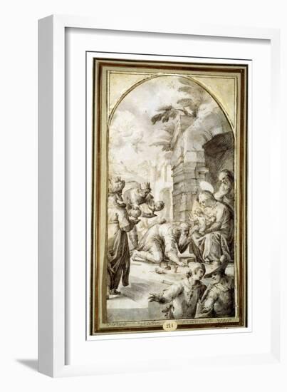 The Adoration of the Magi, 1597-Caspar Fraisinger-Framed Giclee Print