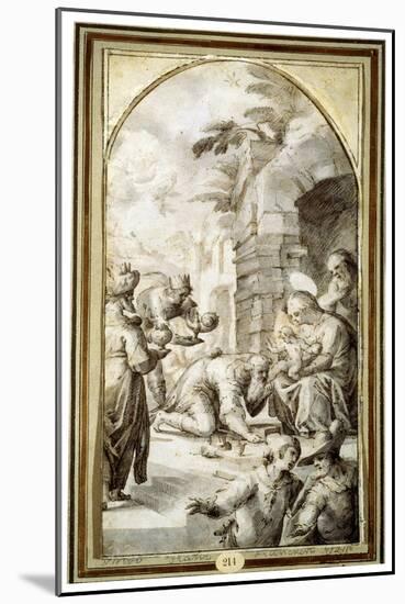 The Adoration of the Magi, 1597-Caspar Fraisinger-Mounted Giclee Print