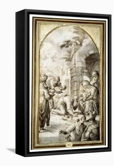 The Adoration of the Magi, 1597-Caspar Fraisinger-Framed Stretched Canvas