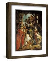 The Adoration of the Magi, 1624-Peter Paul Rubens-Framed Giclee Print