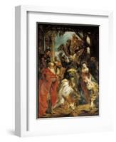 The Adoration of the Magi, 1624-Peter Paul Rubens-Framed Giclee Print