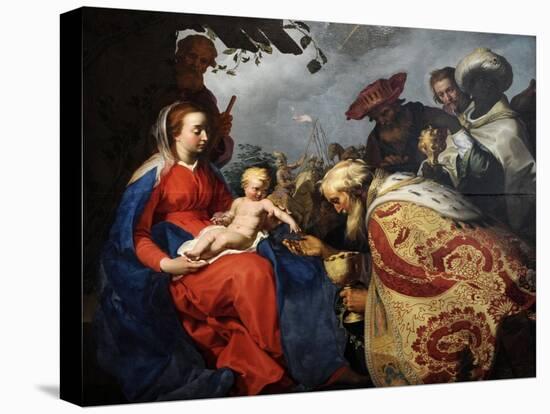 The Adoration of the Magi, 1624-Abraham Bloemaert-Stretched Canvas