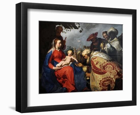 The Adoration of the Magi, 1624-Abraham Bloemaert-Framed Giclee Print