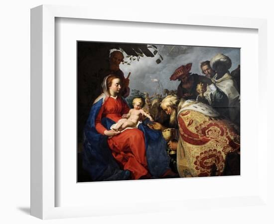 The Adoration of the Magi, 1624-Abraham Bloemaert-Framed Giclee Print