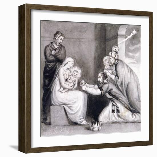 The Adoration of the Magi, 19th Century-null-Framed Giclee Print