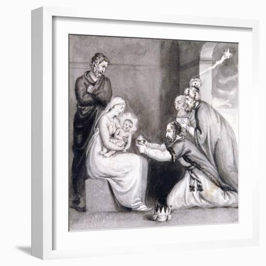 The Adoration of the Magi, 19th Century-null-Framed Giclee Print