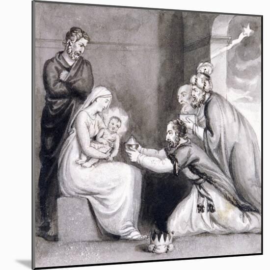 The Adoration of the Magi, 19th Century-null-Mounted Giclee Print