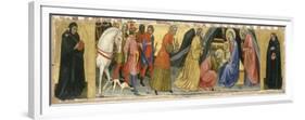 The Adoration of the Magi and Two Saints, C.1404-Taddeo di Bartolo-Framed Premium Giclee Print