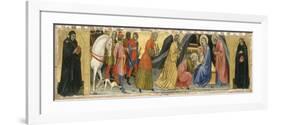 The Adoration of the Magi and Two Saints, C.1404-Taddeo di Bartolo-Framed Giclee Print