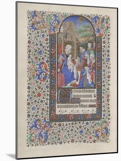 The Adoration of the Magi (Book of Hour), 1440-1460-null-Mounted Giclee Print