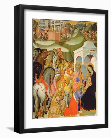 The Adoration of the Magi, c.1380-Also Manfredi De Battilori Bartolo Di Fredi-Framed Giclee Print