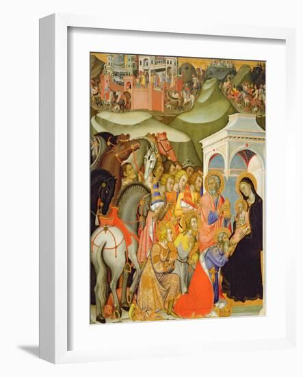 The Adoration of the Magi, c.1380-Also Manfredi De Battilori Bartolo Di Fredi-Framed Giclee Print