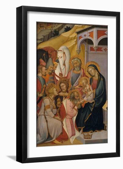The Adoration of the Magi, c.1390-Also Manfredi De Battilori Bartolo Di Fredi-Framed Giclee Print