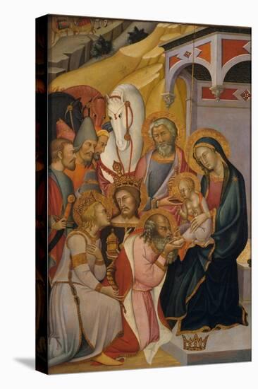 The Adoration of the Magi, c.1390-Also Manfredi De Battilori Bartolo Di Fredi-Stretched Canvas