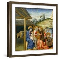 The Adoration of the Magi, c.1460-Giovanni di Paolo di Grazia-Framed Giclee Print