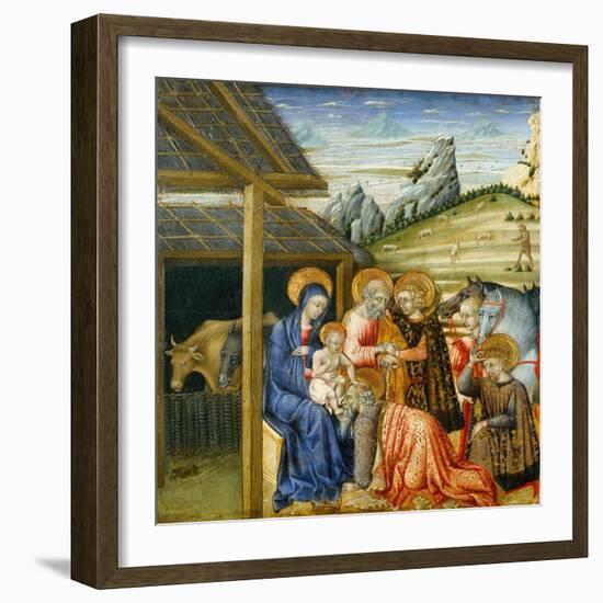 The Adoration of the Magi, c.1460-Giovanni di Paolo di Grazia-Framed Giclee Print