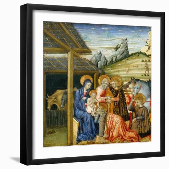 The Adoration of the Magi, c.1460-Giovanni di Paolo di Grazia-Framed Giclee Print