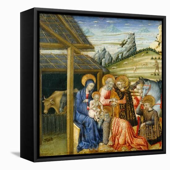 The Adoration of the Magi, c.1460-Giovanni di Paolo di Grazia-Framed Stretched Canvas